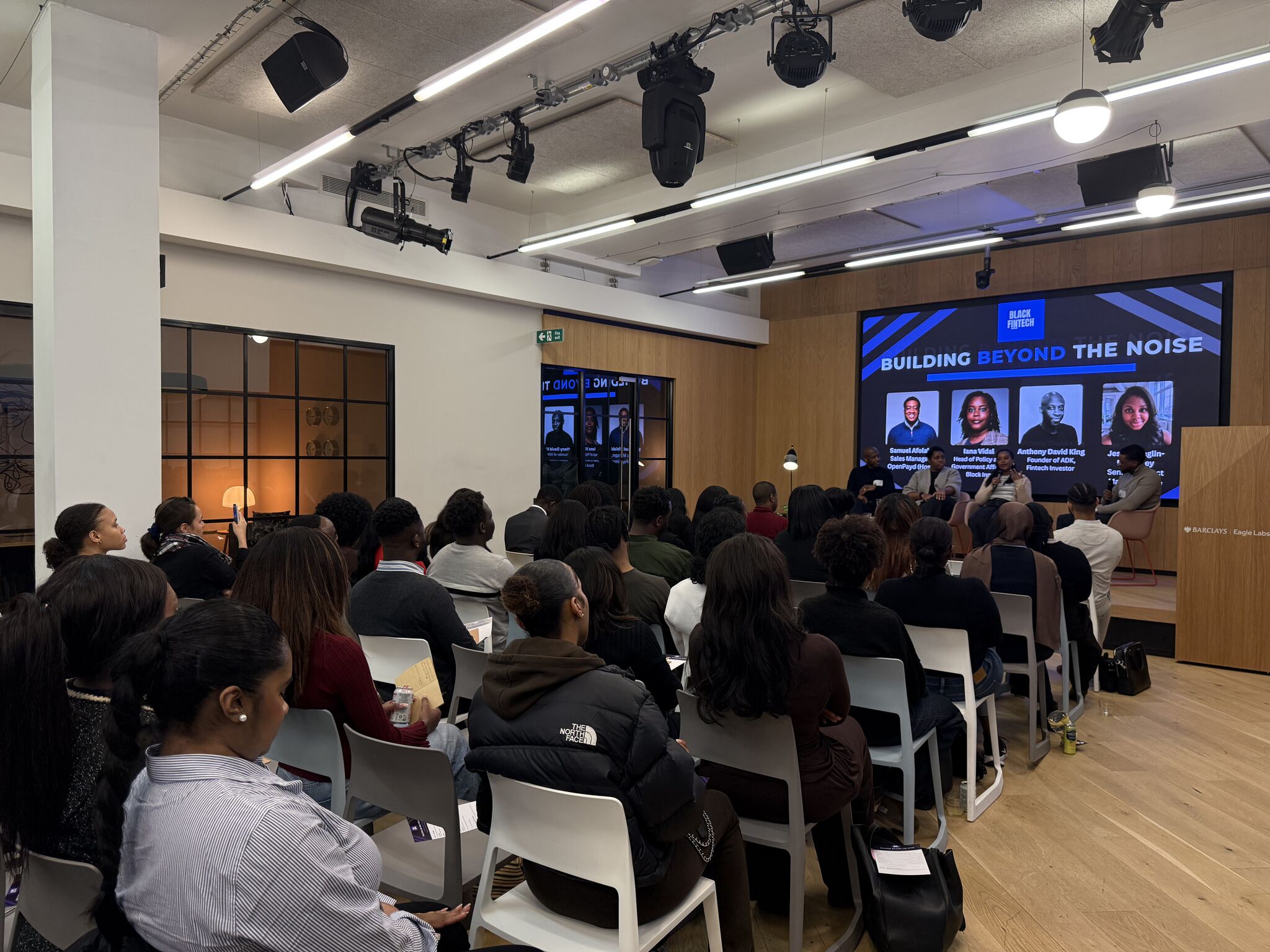 Building Beyond The Noise - Black in Fintech panel event at Barclays Eagle Labs